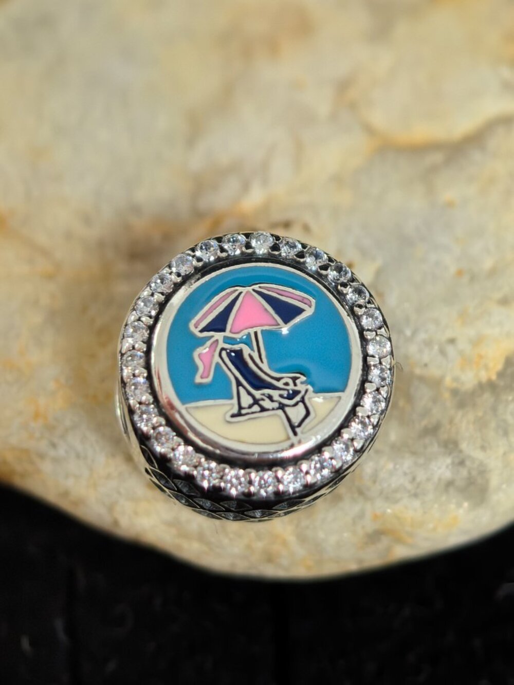 Pandora Sarasota Beach Travel Exclusive Dangle Charm, S925 Silver Jewelry
